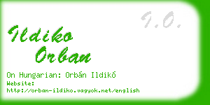 ildiko orban business card